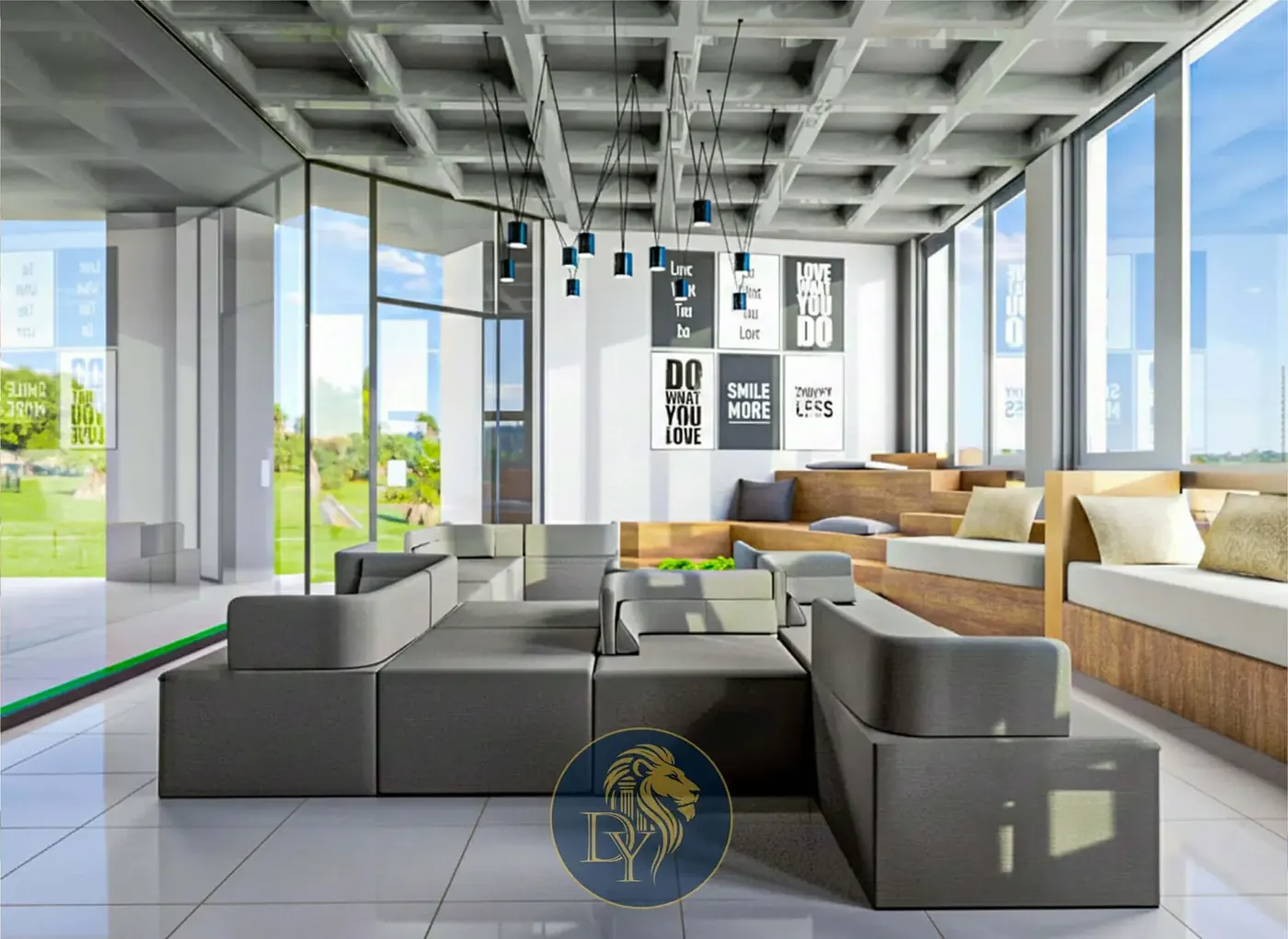 Contemporary lounge interior design Lebanon