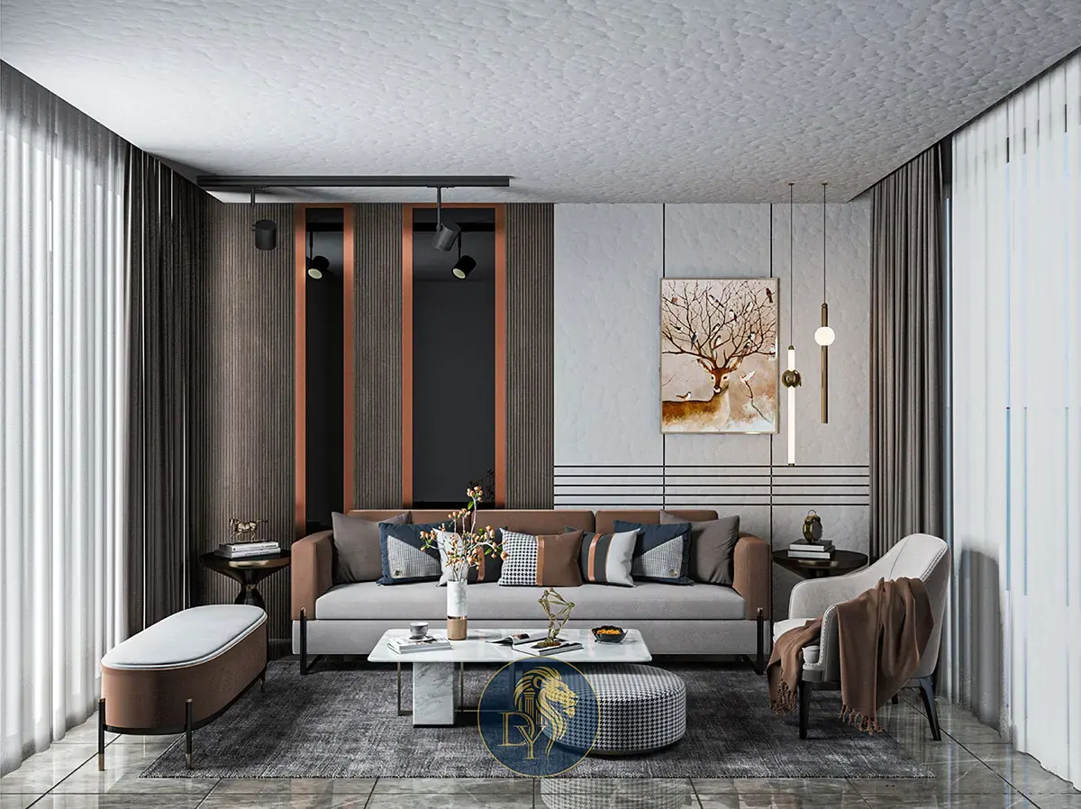 Contemporary luxury living room interior design Lebanon