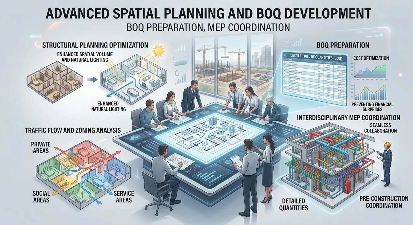BOQ preparation service interior architecture Lebanon