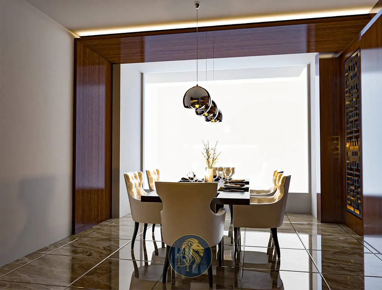 Luxury dining room interior design Villa Zahle Lebanon